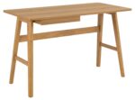 Kirjutuslaud BARNETT 120x60xH75cm, naturaalne, lakitud tammespoon, MDF, puit Kirjutuslauad Kirjutuslauad