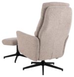 Tugitool LONDON recliner jalatoega, beež, 75x83xH112cm Elutoamööbel Tugitoolid ja kiiktoolid