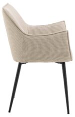 Tool BONITA käetugedega, beež, 56x56xH82,5cm, polüesterkangas, teras Söögilauatoolid, taburetid, pingid Söögilauatoolid, taburetid, pin