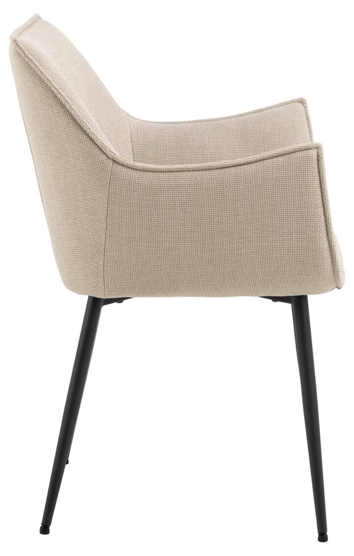 Tool BONITA käetugedega, beež, 56x56xH82,5cm, polüesterkangas, teras Söögilauatoolid, taburetid, pingid Söögilauatoolid, taburetid, pin