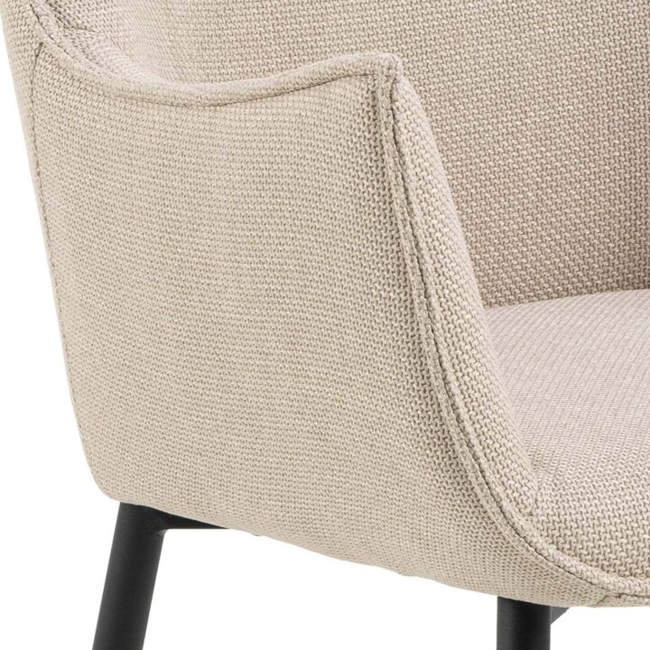 Tool BONITA käetugedega, beež, 56x56xH82,5cm, polüesterkangas, teras Söögilauatoolid, taburetid, pingid Söögilauatoolid, taburetid, pin