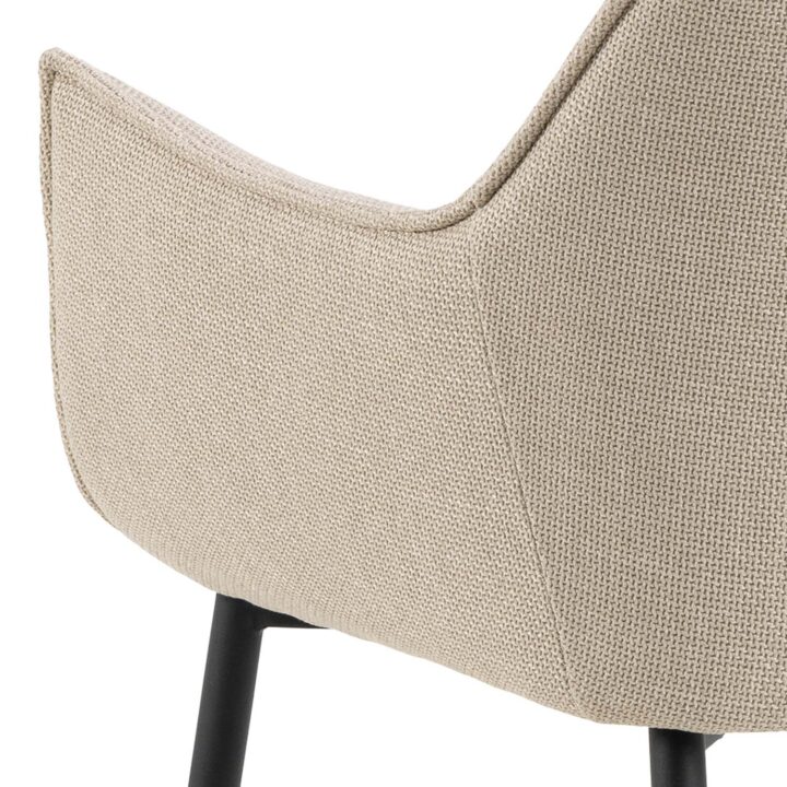 Tool BONITA käetugedega, beež, 56x56xH82,5cm, polüesterkangas, teras Söögilauatoolid, taburetid, pingid Söögilauatoolid, taburetid, pin