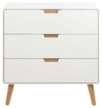 Kummut LOWELL 80x40xH80cm, naturaalne Elutoamööbel