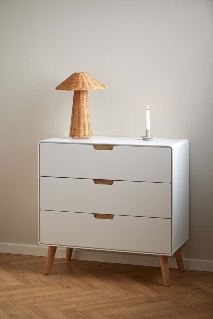 Kummut LOWELL 80x40xH80cm, naturaalne Elutoamööbel