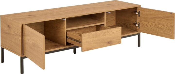 TV-laud SEAFORD 140x40xH45cm, naturaalne Elutoamööbel