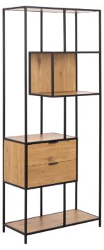 Riiul SEAFORD 77x35xH185cm, naturaalne Elutoamööbel