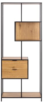 Riiul SEAFORD 77x35xH185cm, naturaalne Elutoamööbel