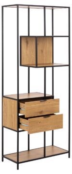 Riiul SEAFORD 77x35xH185cm, naturaalne Elutoamööbel