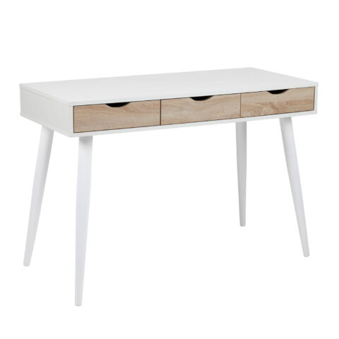 Kirjutuslaud NEPTUN 110x50xH77cm, valge/tamm, melamiinplaat, metall Kirjutuslauad ACTONA