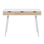 Kirjutuslaud NEPTUN 110x50xH77cm, valge/tamm, melamiinplaat, metall Kirjutuslauad ACTONA