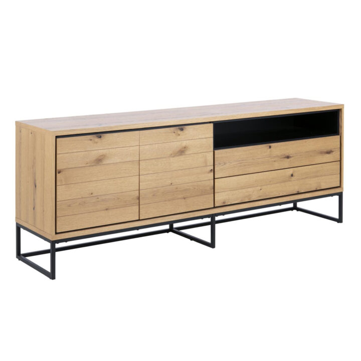 Kummut DALARNA 2-ukse ja 2-sahtliga, 198x45xH76cm Elutoamööbel ACTONA