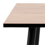 Söögilaud WILMA 120x80xH75cm, tamm, lauaplaat: melamiin, jalad: metall Söögilauad ACTONA