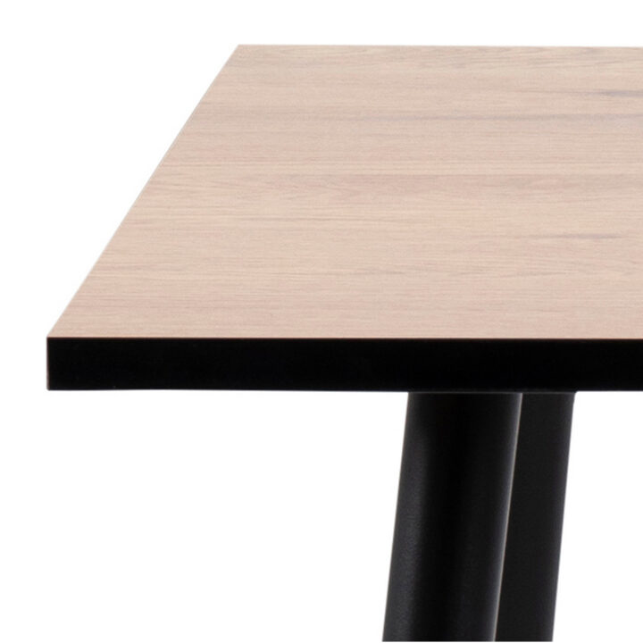 Söögilaud WILMA 120x80xH75cm, tamm, lauaplaat: melamiin, jalad: metall Söögilauad ACTONA
