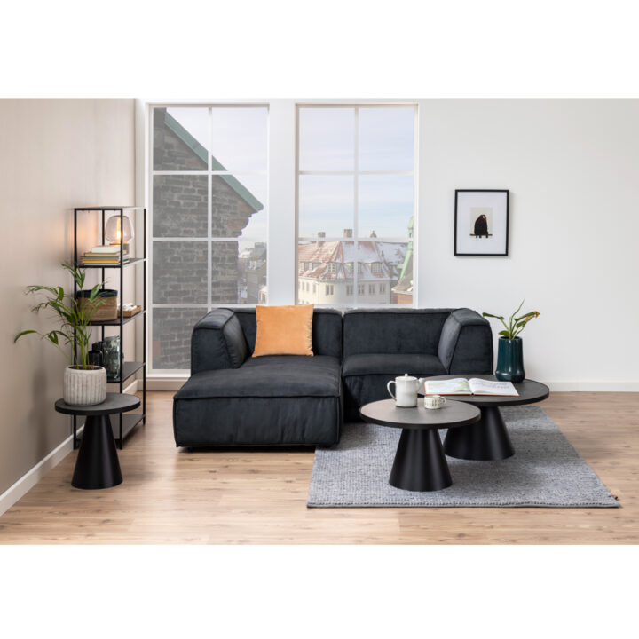 Diivanilaud SOLI D65xH40cm, must klaas, metall Diivanilauad ja abilauad ACTONA