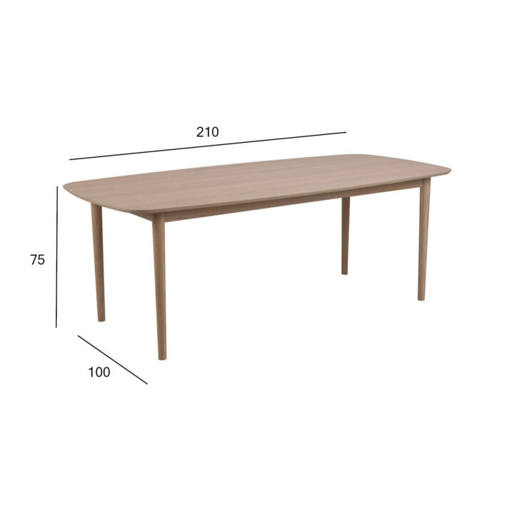 Söögilaud ASTON 210x100xH75cm, hele tamm Söögilauad ACTONA
