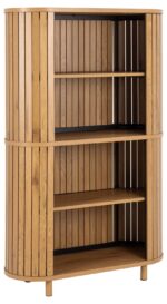 Riiul COLIMA 100x40xH160cm, naturaalne, MDF, teras Elutoamööbel Kapid