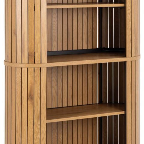 Riiul COLIMA 100x40xH160cm, naturaalne, MDF, teras Elutoamööbel Kapid