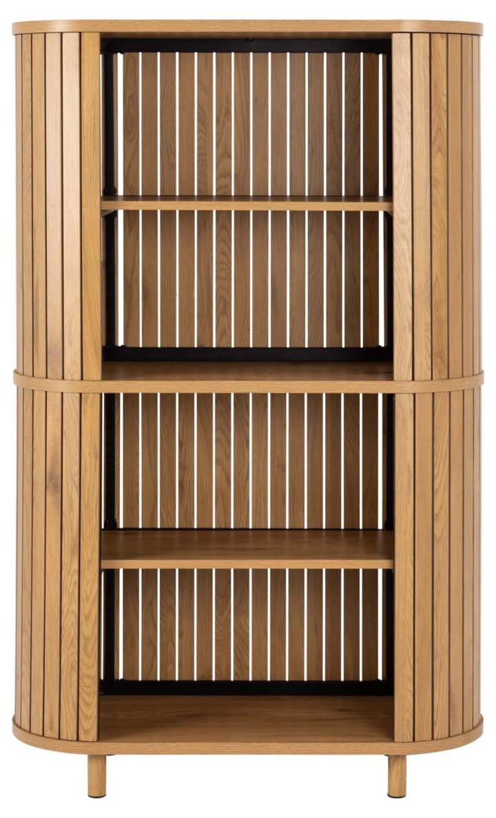 Riiul COLIMA 100x40xH160cm, naturaalne, MDF, teras Elutoamööbel Kapid