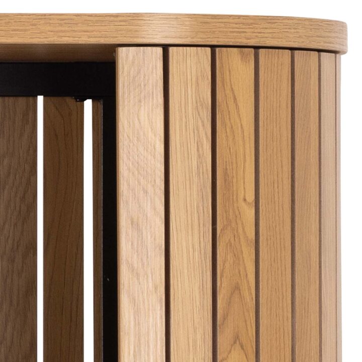 Riiul COLIMA 100x40xH160cm, naturaalne, MDF, teras Elutoamööbel Kapid