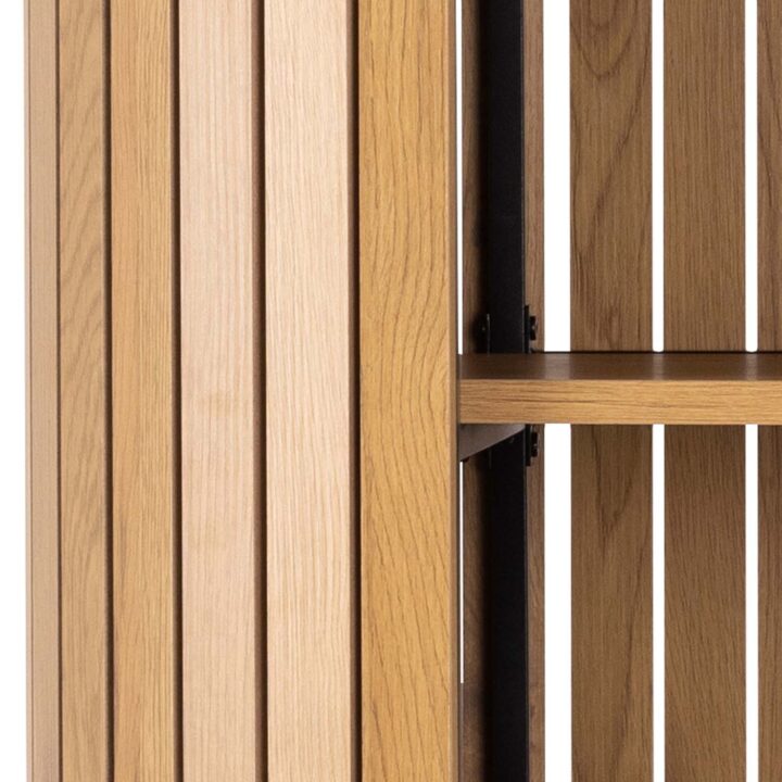 Riiul COLIMA 100x40xH160cm, naturaalne, MDF, teras Elutoamööbel Kapid