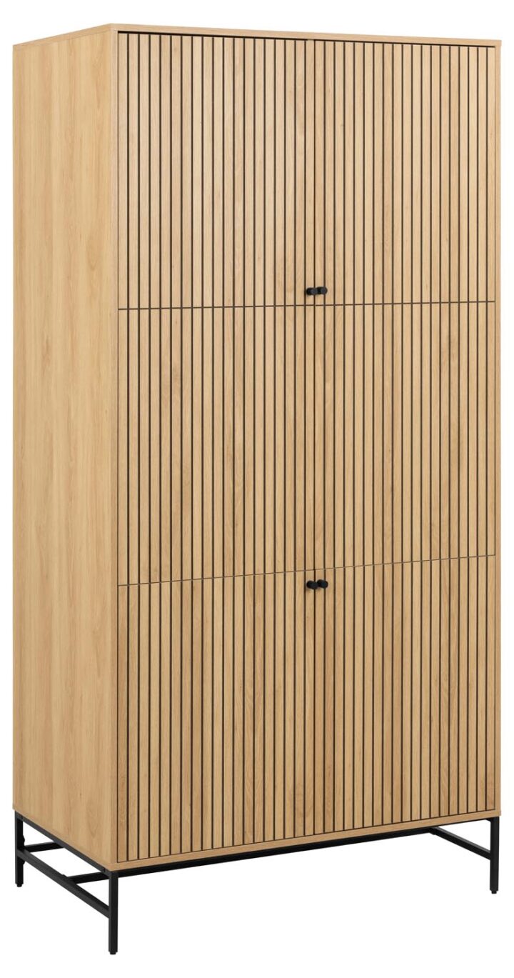 Kapp ALBANY 99x60xH200cm, naturaalne Kapid, kummutid ja riiulid