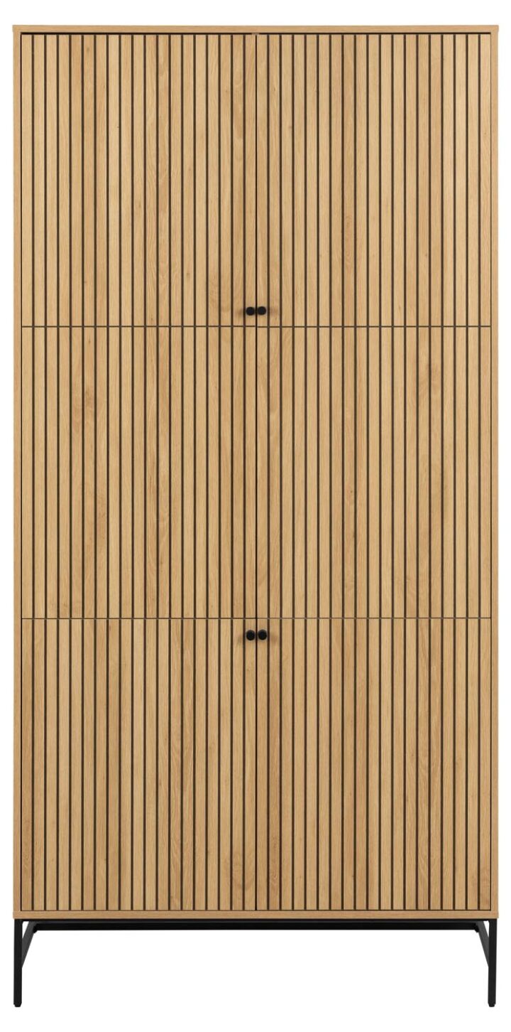 Kapp ALBANY 99x60xH200cm, naturaalne Kapid, kummutid ja riiulid