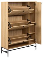Jalanõudekapp ALBANY 98,7x35xH140,4cm, naturaalne Esik ja Garderoob