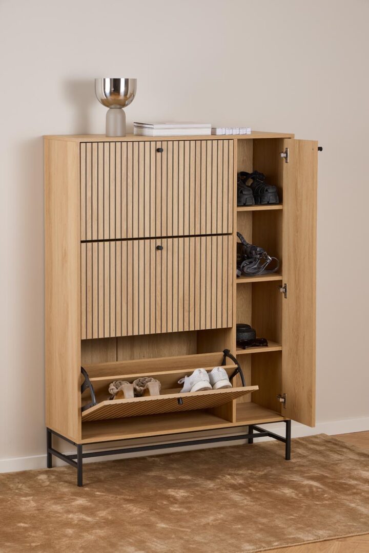 Jalanõudekapp ALBANY 98,7x35xH140,4cm, naturaalne Esik ja Garderoob