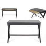 Kirjutuslaud WRITEX 120x60xH75cm, must, MDF Kirjutuslauad ACTONA