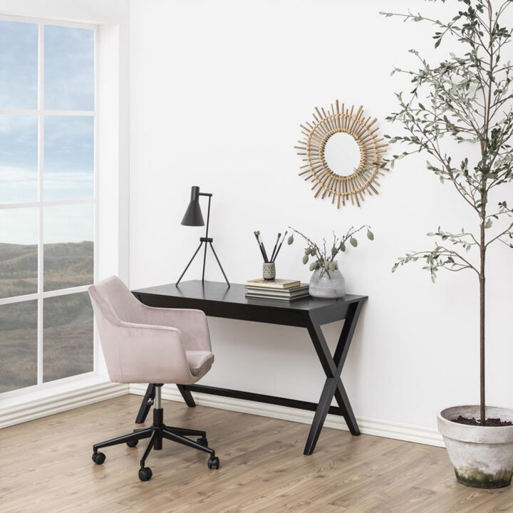 Kirjutuslaud WRITEX 120x60xH75cm, must, MDF Kirjutuslauad ACTONA