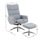 Tugitool recliner+jalapink WESTFIELD, helehall Elutoamööbel ACTONA