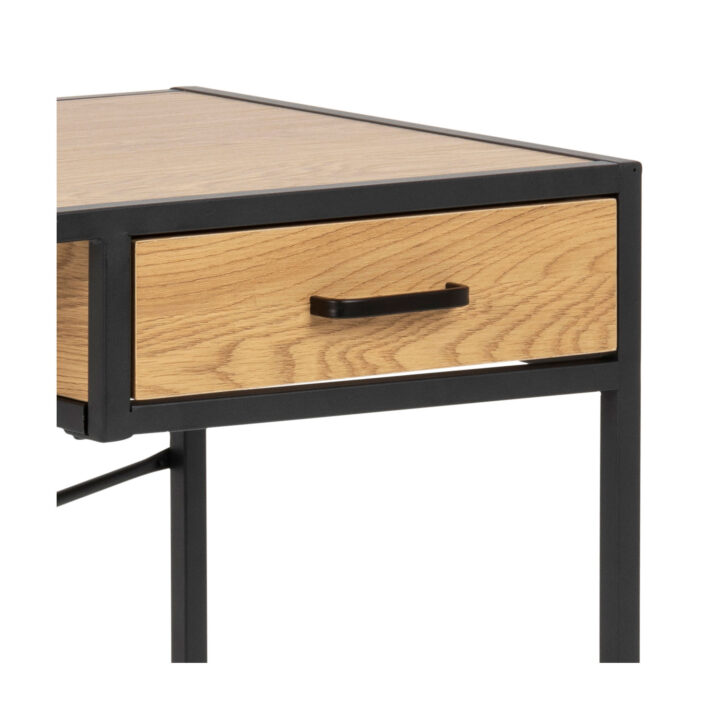 Kirjutuslaud SEAFORD 110x45xH75cm, tamm/must, mööbliplaat, metall Kirjutuslauad ACTONA