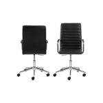 Töötool WINSLOW 45x58xH103cm, must nahk/kroom Arvutitoolid ja töötoolid ACTONA