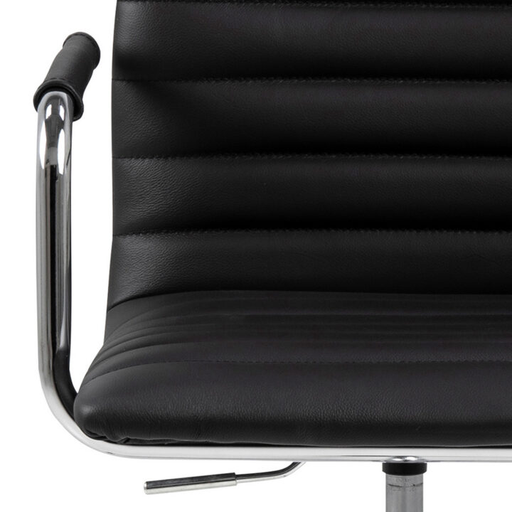 Töötool WINSLOW 45x58xH103cm, must nahk/kroom Arvutitoolid ja töötoolid ACTONA