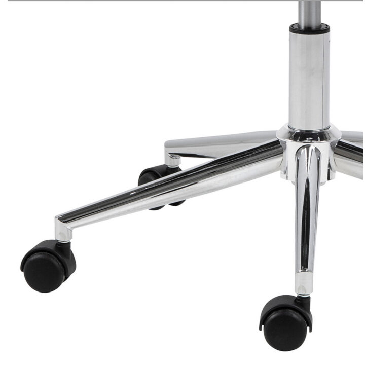 Töötool WINSLOW 45x58xH103cm, must nahk/kroom Arvutitoolid ja töötoolid ACTONA