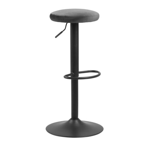 Baaritool FINCH D40xH82cm, tumehall samet, jalg: matt must metall Baaripukid ja baarilauad ACTONA