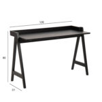 Kirjutuslaud MISO, 126x51xH80cm, must tamm Kirjutuslauad ACTONA
