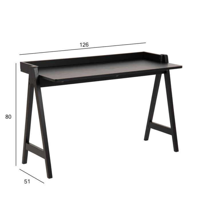 Kirjutuslaud MISO, 126x51xH80cm, must tamm Kirjutuslauad ACTONA