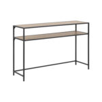 Abilaud SEAFORD 120x35xH79cm, lauaplaat: lamineeritud kattega mööbliplaat, värvus: tamm, raam: metall, värvus: must Abilauad ja serveerimislauad Abilauad ja serveerimislauad