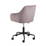 Töötool BROOKE 59x59xH89cm, vanaroosa samet, 100% polüester, jalg: must metall Arvutitoolid ja töötoolid ACTONA