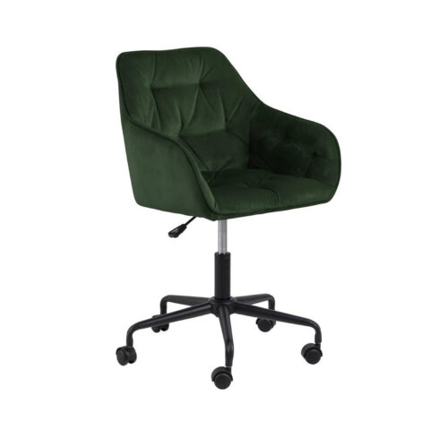 Töötool BROOKE 59x59xH89cm, metsaroheline samet, 100% polüester, jalg: must metall Arvutitoolid ja töötoolid ACTONA