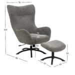 Tugitool TALGARTH recliner jalapingiga, hall Elutoamööbel ACTONA