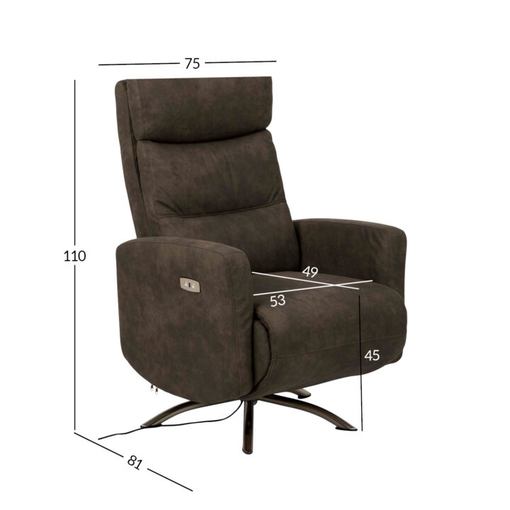 Tugitool KAMARES recliner, hall, 75x81xH110cm Elutoamööbel Recliner