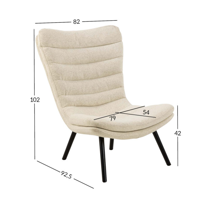 Tugitool GRAFTON beež, 82×92,5xH102cm Elutoamööbel ACTONA