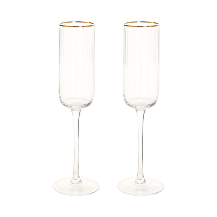 Vahuveinipokaalid GOLD RIM 2tk H24,1cm, 270ml Klaasid, pokaalid