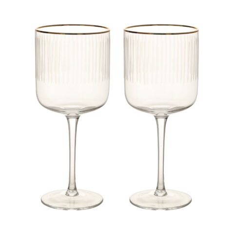 Veinipokaalid GOLD RIM 2tk H19,7cm, 400ml Klaasid, pokaalid