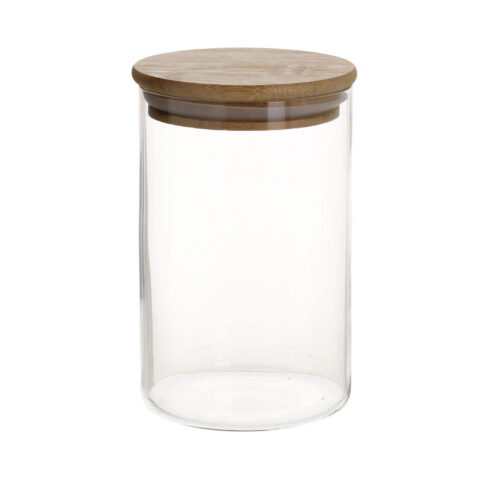Klaaspurk JARA D8,3xH13cm 790ml  bambusest kaanega Lauanõud