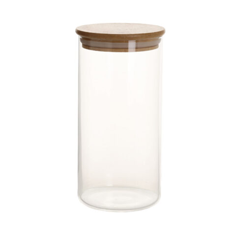 Klaaspurk JARA D8,3xH17cm 1000ml  bambusest kaanega Lauanõud