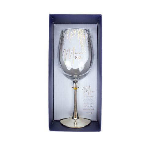 Veinipokaal FLOW “Beautiful Mum” H23,7cm, 450ml, sinine Klaasid, pokaalid Klaasid, pokaalid