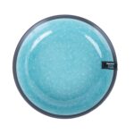 Taldrik RITA D19xH5cm, must/türkiis Lauanõud